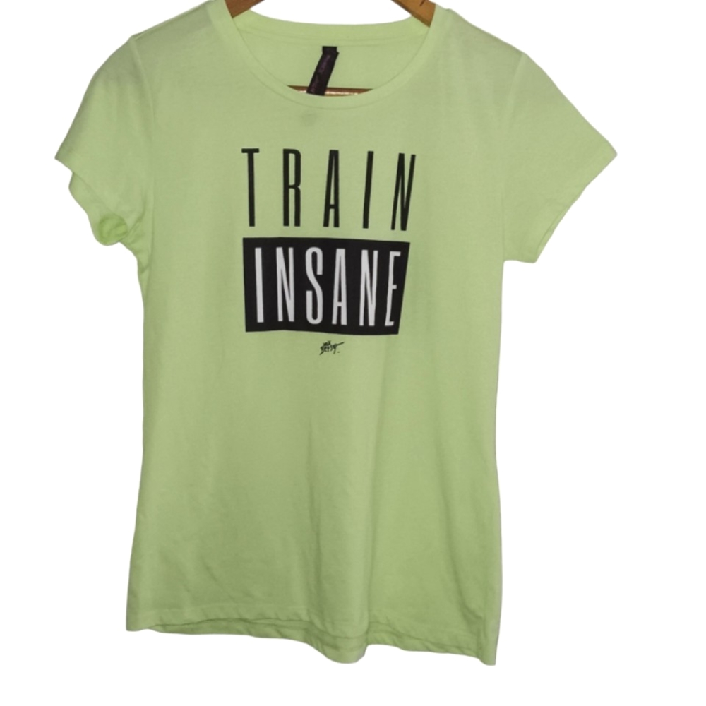 - **TRAIN INSANE FUN TEE** BETSEY JOHNSON
